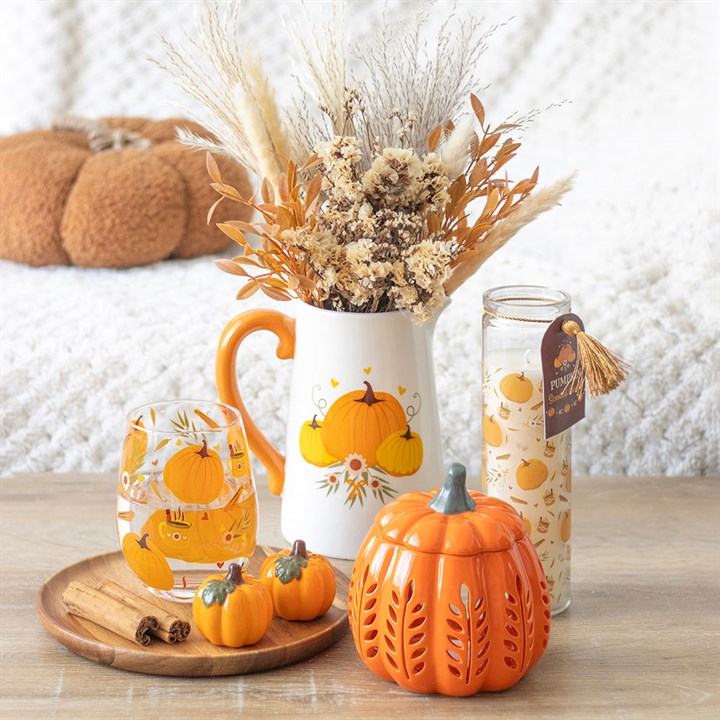 Pumpkin Print Tube Candle